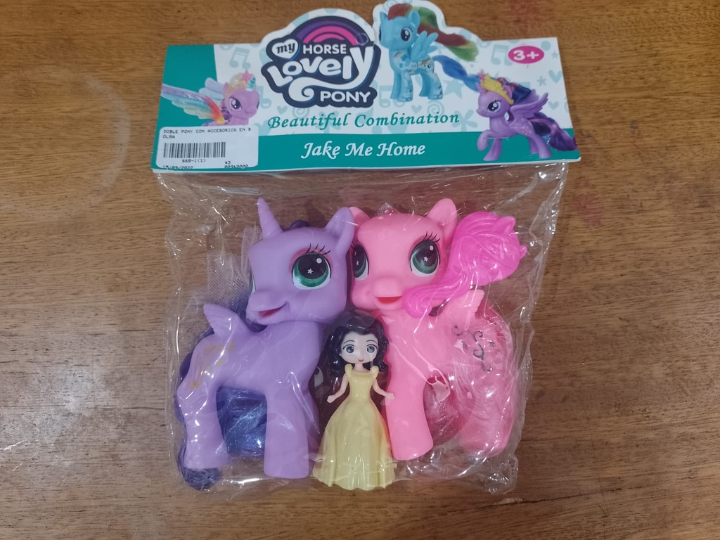 PONY - Juguete de pony ROMANTIC MERRY en blister (copiar)