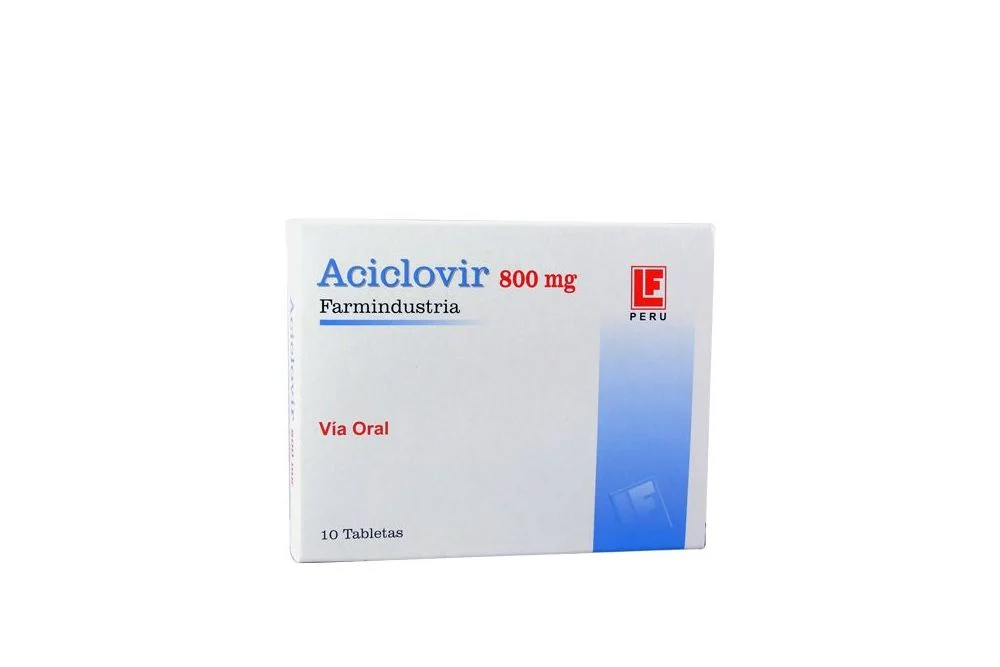 ACICLOVIR FARMINDUSTRIA - Tabletas caja x 10 - 800 mg