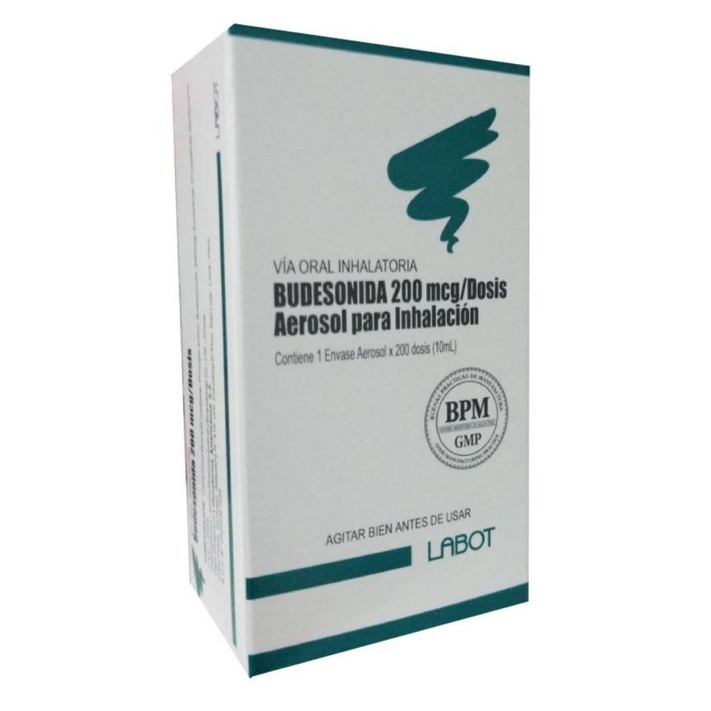 BUDESONIDA - Aerosol para inhalacion 200 mcg / Dosis x 10 mL