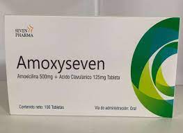 AMOXICILINA + ACIDO CLAVULANICO - Tabletas recubiertas caja x 10 - 500 mg + 125 mg (copiar)