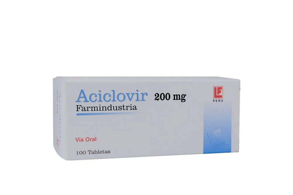 ACICLOVIR MEDROCK - Tabletas caja x 100  - 200 mg (copiar)