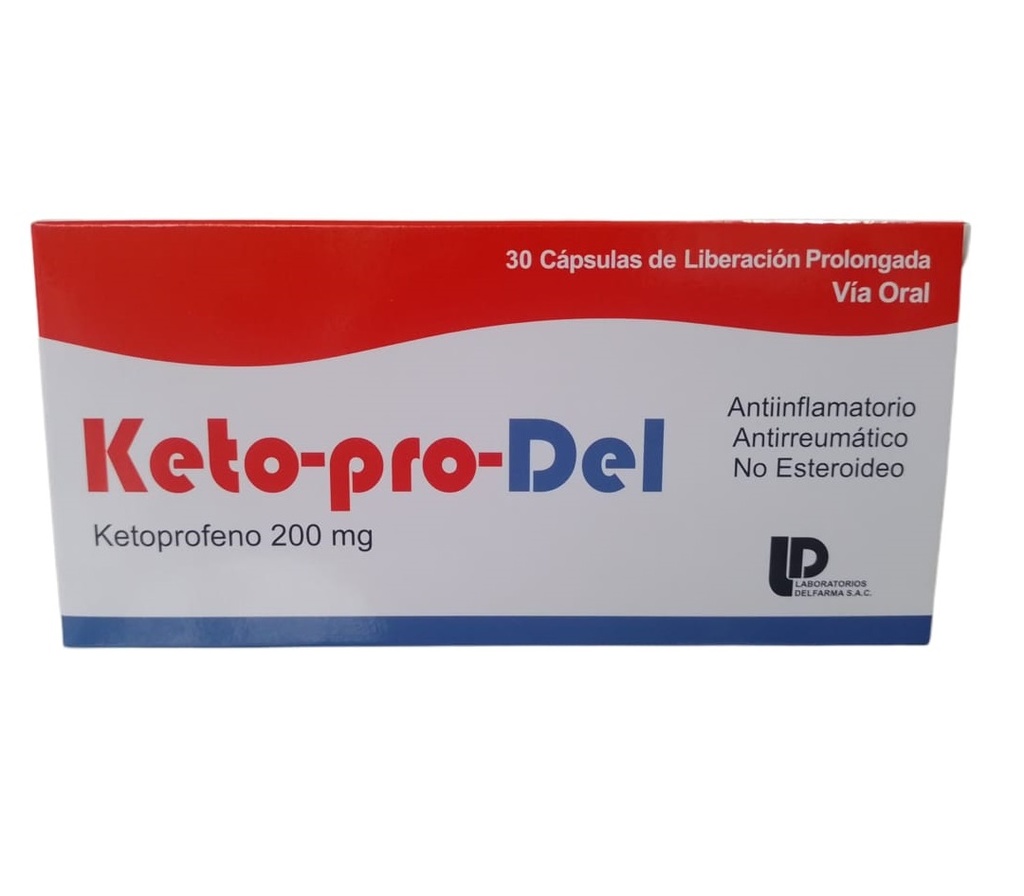 KETOPRODEL - Capsulas de liberacion prolongada caja x 30 - 200 mg