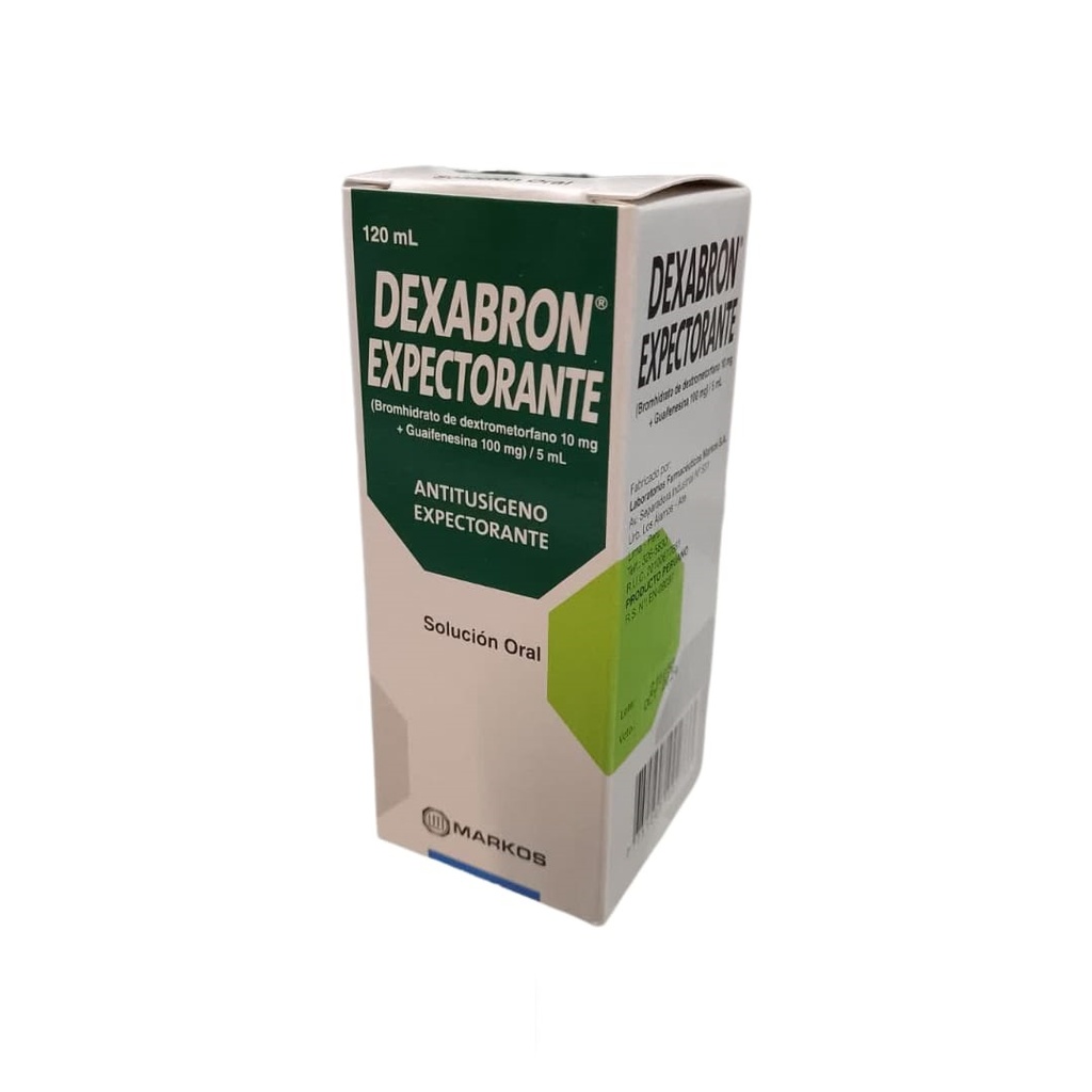 DEXABRON EXPECTORANTE - Solucion oral x 120 mL - 10 mg + 100 mg / 5 mL