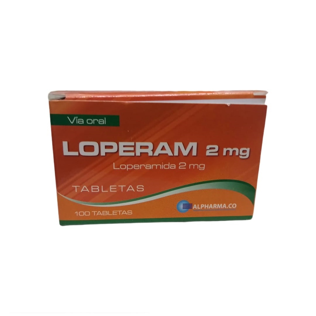 LOPERAM - Tabletas caja x 100 - 2 mg