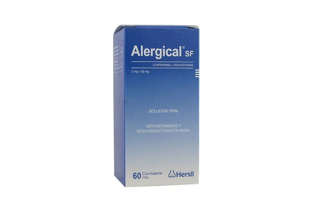 ALERGICAL SF - Solucion oral x 60 mL - 2 mg + 30 mg