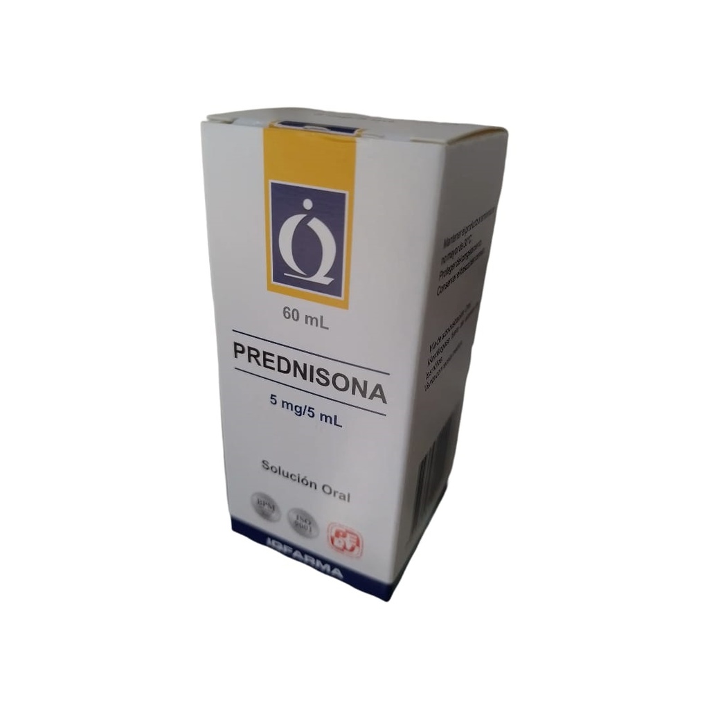 PREDNISONA IQFARMA - Solucion oral x 60 mL - 5 mg / 5 mL