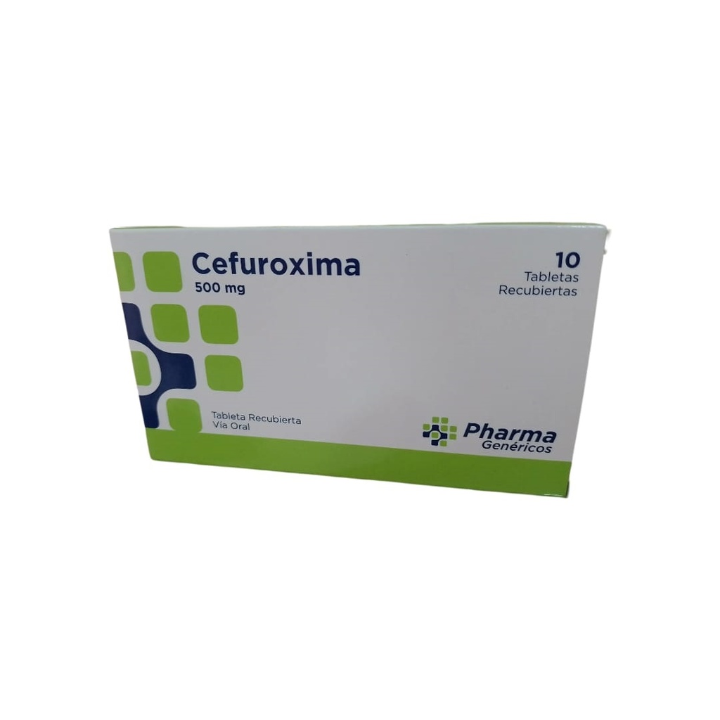 CEFUROXIMA PHARMA GENERICOS - Tabletas recubiertas caja x 10 - 500 mg