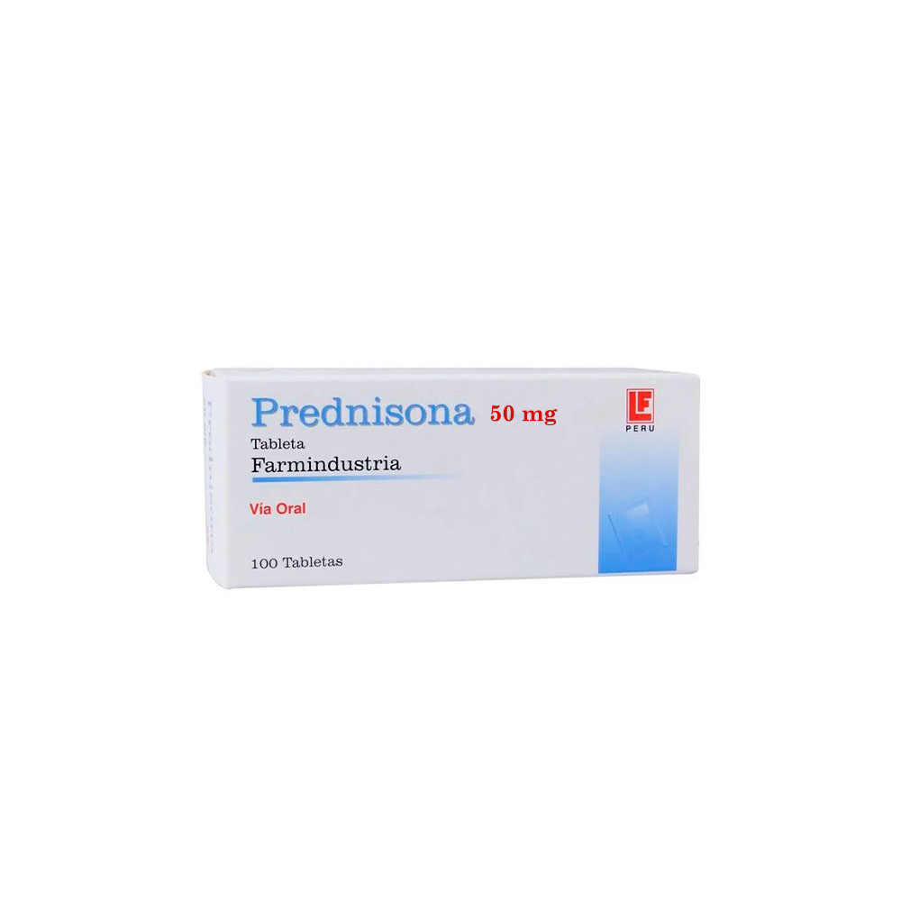 PREDNISONA AC FARMA - Tabletas caja x 100 - 50 mg (copiar)