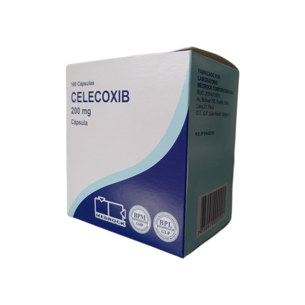 CELECOXIB MEDROCK - Capsulas caja x 100 - 200 mg