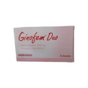 GINOFEM - Ovulos caja x 6 - 500 mg + 100 mg + 0.25 mg (copiar)