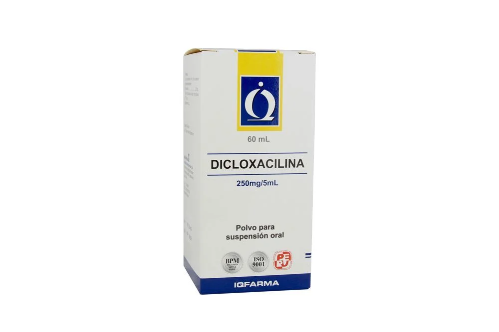 DICLOXACILINA - Polvo para suspension oral x 60 mL - 250 mg / 5 mL (copiar)