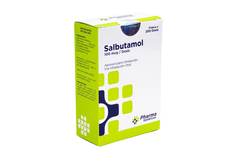 SALBUTAMOL AEROSOL PHARMAGEN - Frasco 100 mcg / dosis - 200 dosis (copiar)