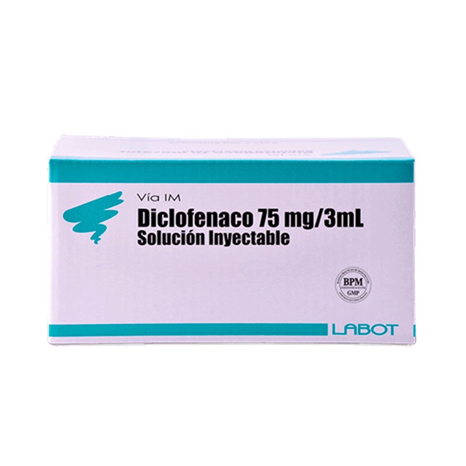 DICLOFENACO SODICO VITALIS - Solucion inyectable ampolla via I.M. caja x 10 - 75 mg / 3 mL (copiar)