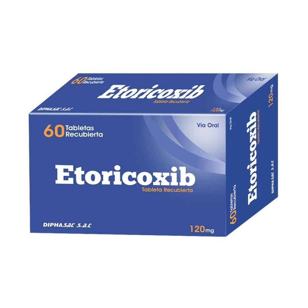 ETORICOXIB DIPHA - Tabletas recubiertas caja x 60 - 120 mg