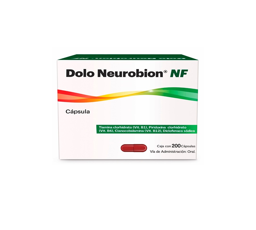 DOLO NEUROBION FORTE - Tabletas caja x 200 - 50 mg + 50 mg + 50 mg + 1 mg (copiar)