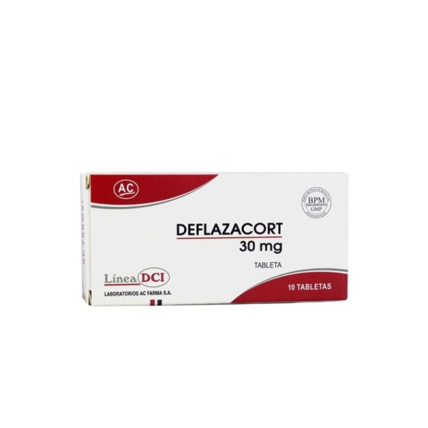 DEFLAZACORT AC FARMA - Tableta caja x 10 - 30 mg