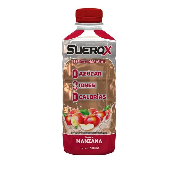 SUEROX - Bebida hidratante 0 AZUCAR - 8 IONES - 0 CALORIAS x 630 mL