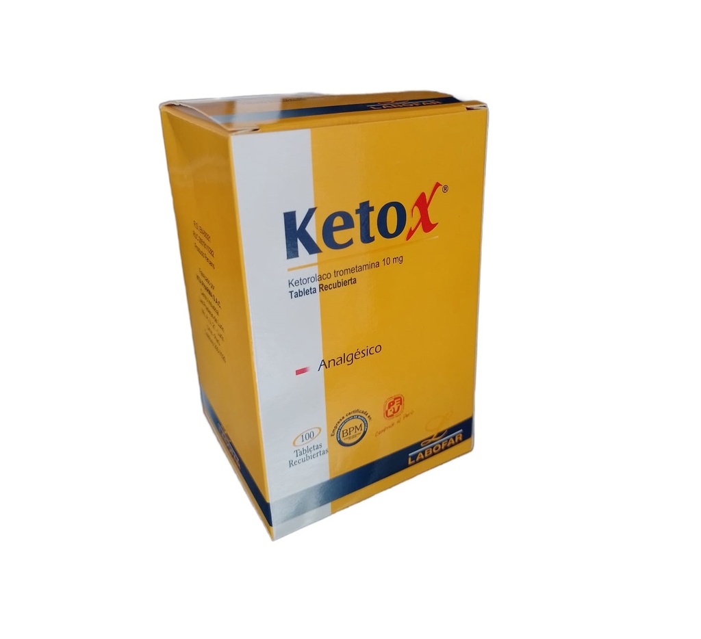 KETOX - Tabletas recubiertas caja x 100 - 10 mg