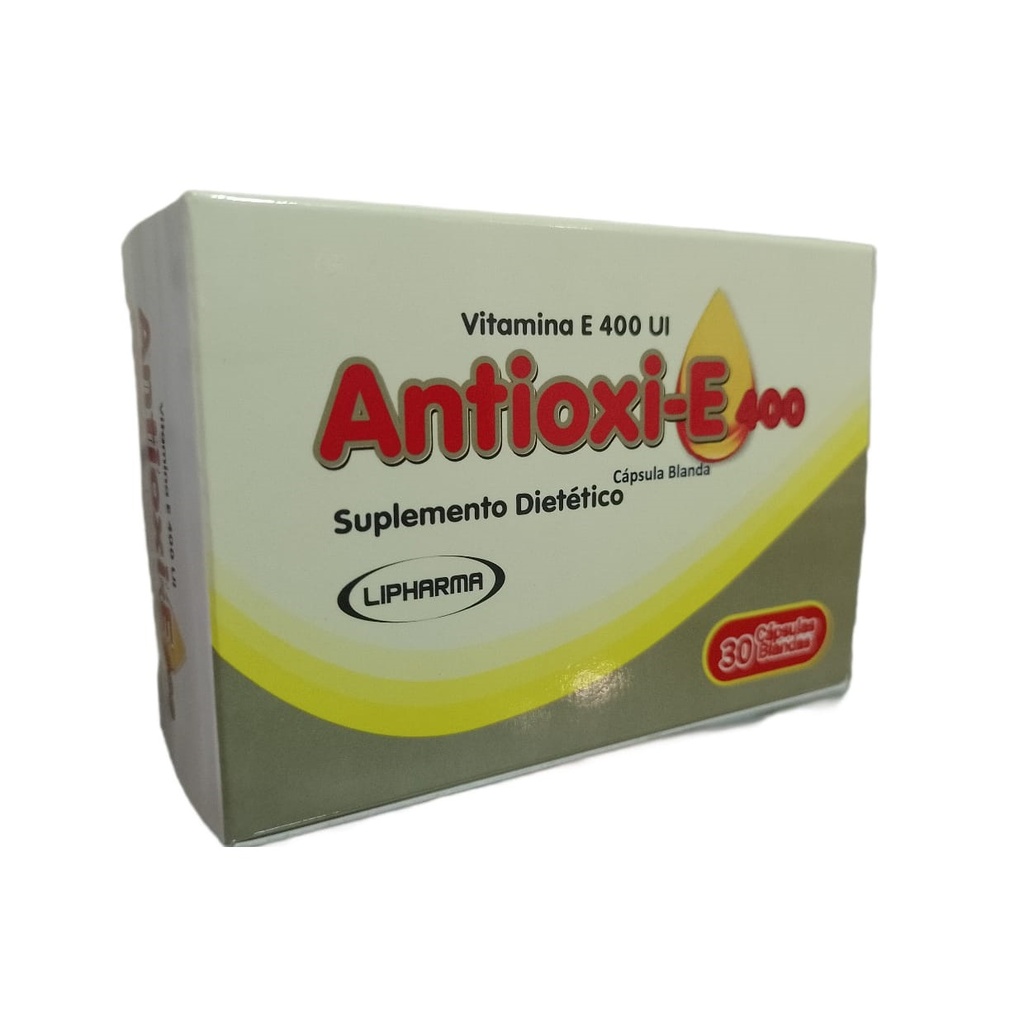 ANTIOXI - E 400 - Capsulas blandas caja x 30 - 400 UI