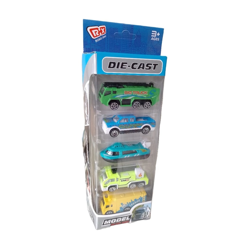 SET CARRITOS - Set de carritos DIE CAST caja x 5