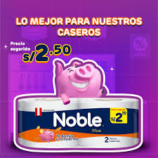 NOBLE - Papel higienico DOBLE HOJA x 2 ROLLOS (copiar)