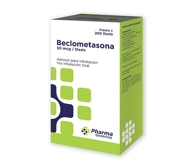 BECLOMETASONA - Inhalador Aerosol 50 mcg / dosis - 200 dosis - 10 mL