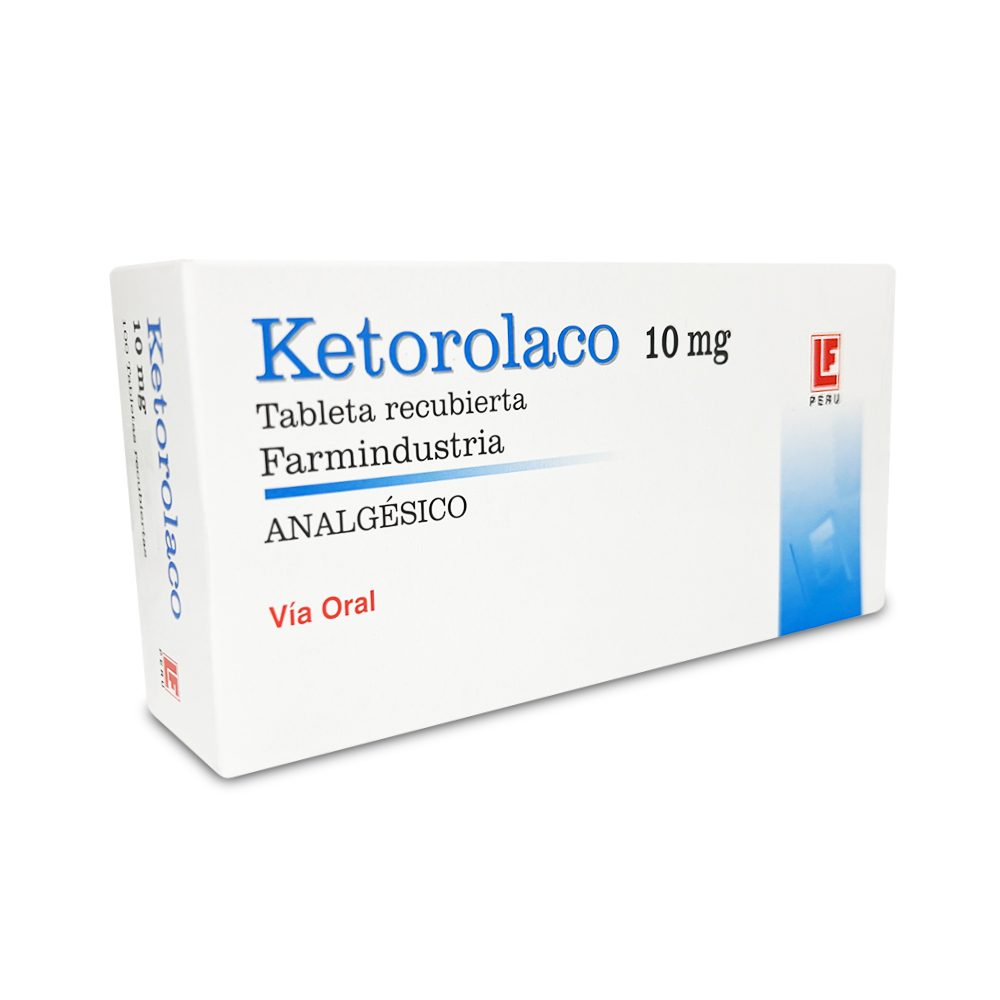 KETOROLACO - Tabletas recubiertas caja x 100 - 10 mg (copiar)