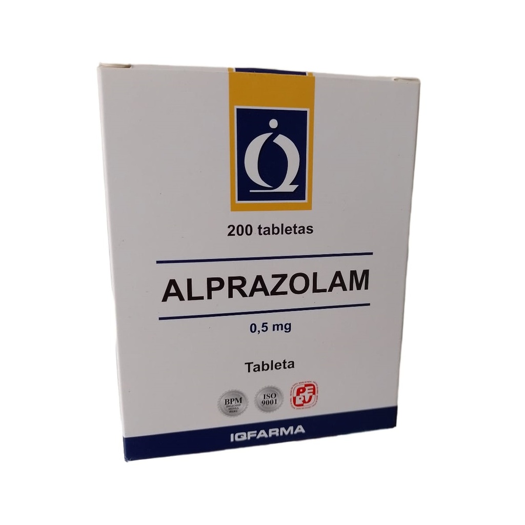 ALPRAZOLAM - Tabletas vial oral caja x 200 - 0.5 mg (copiar)