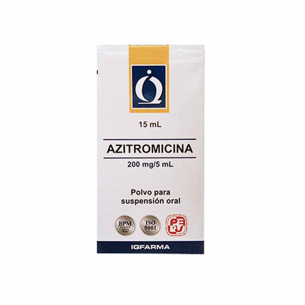 AZITROMICINA FARMINDUSTRIA - Polvo para suspension oral x 15 mL - 200 mg / 5 mL (copiar)