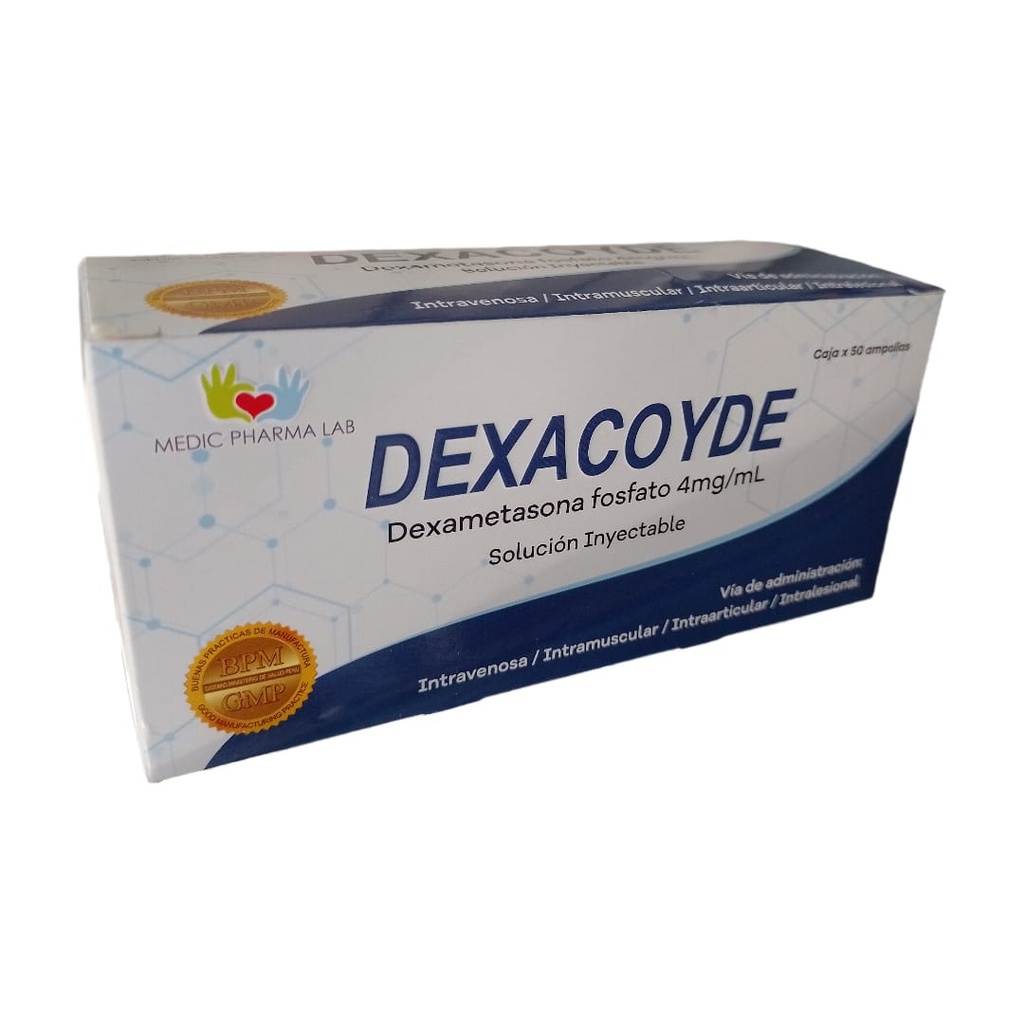 DEXACOYDE - Solucion inyectable ampolla via I.A. - I.V. - I.M. caja x 10 - 4 mg / 2 mL