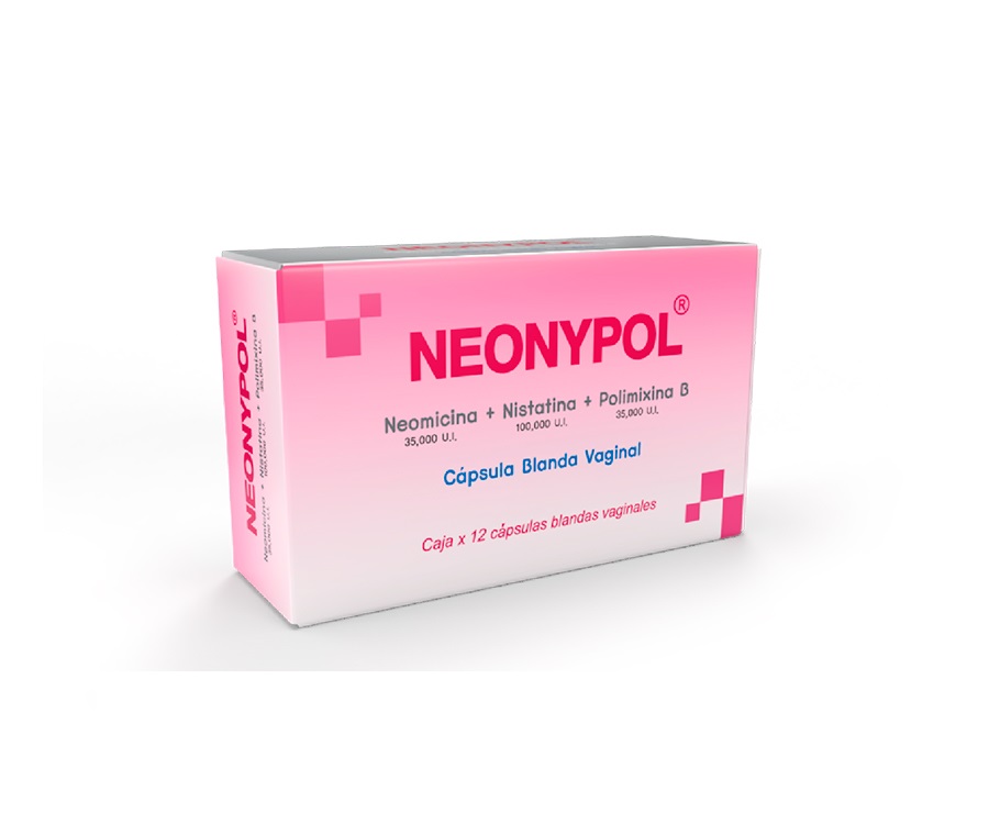 NEONYPOL - Capsula blanda vaginal caja x 12 - 35 000 U.I. + 100 000 U.I. + 35 000 U.I.