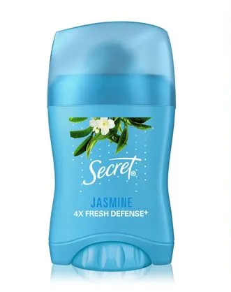 SECRET - Barra invisible antitranspirante aplicacion seca SECRET - JASMINE 4X FRESH DEFENSE+ x 45 g