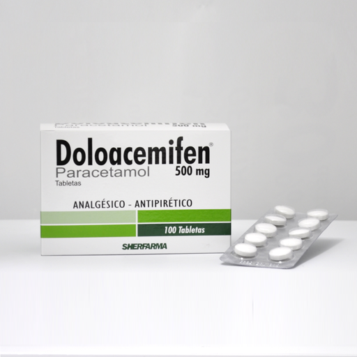 DOLOACEMIFEN - Tabletas caja x 100 - 500 mg