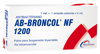 AB - BRONCOL NF 1200 - Polvo susp. inyect. via I.M. + 1 ampolla solvente x 5 mL