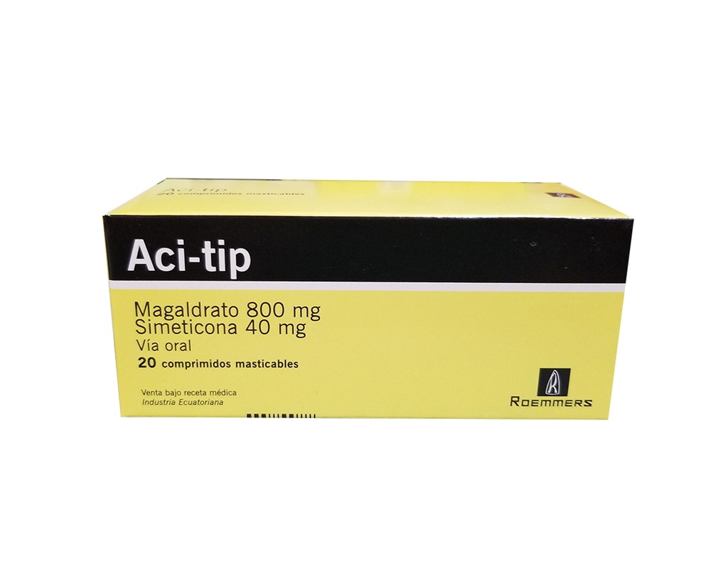 ACI - TIP - Compri. masticable via oral - 800 mg + 40 mg