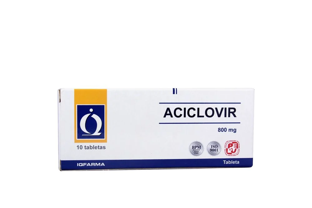 ACICLOVIR IQFARMA - Tabletas caja x 10 - 800 mg