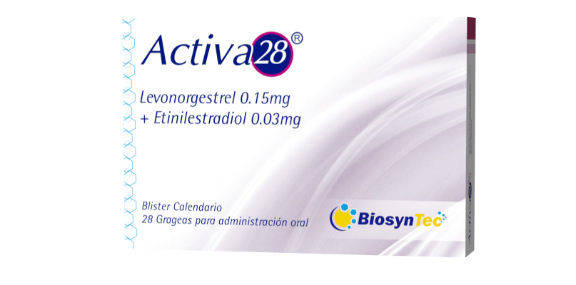 ACTIVA 28 - Tabletas x 28 dias - 0.15 mg + 0.03 mg