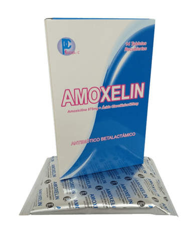 AMOXELIN - Tab. recub. caja x 14 - 875 mg + 125 mg