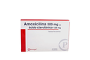 [AMOXICILINA + ACID. CLAVU] AMOXICILINA + ACIDO CLAVULANICO - Tabletas recubiertas caja x 10 - 500 mg + 125 mg