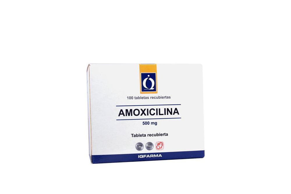 AMOXICILINA IQFARMA - Caps. caja x 100 - 500 mg