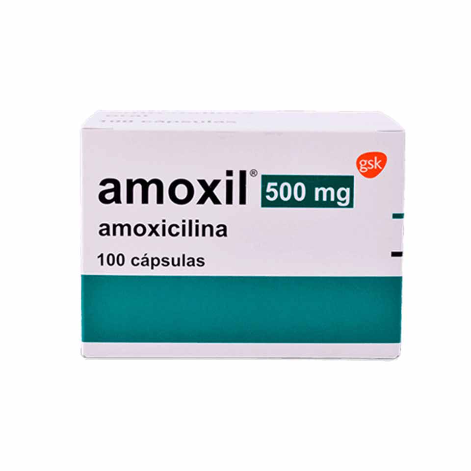 AMOXIL - Capsulas caja x 100 - 500 mg