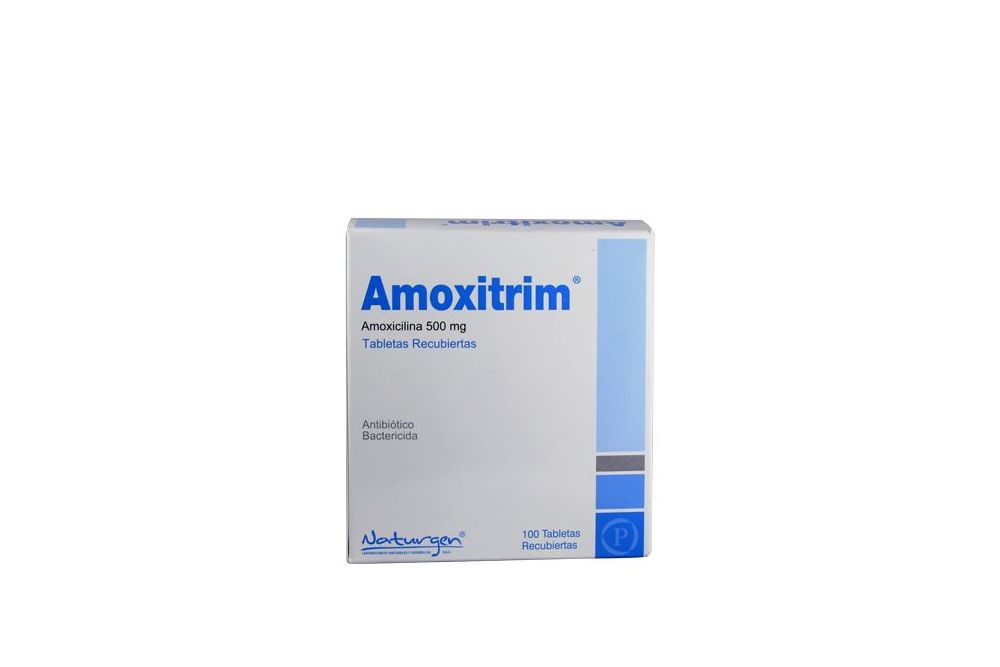 AMOXITRIM - Tabletas recubiertas caja x 100 - 500 mg