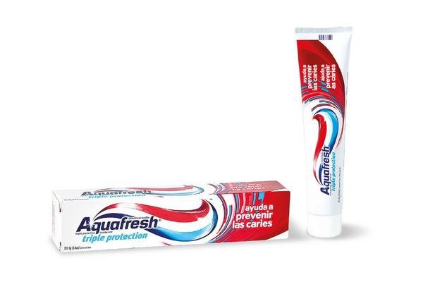 AQUAFRESH - Crema dental con fluor TRIPLE PROTECTION 85 g