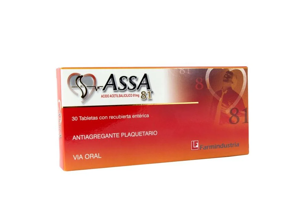 ASSA 81 - Tabletas recubiertas caja x 30 - 81 mg