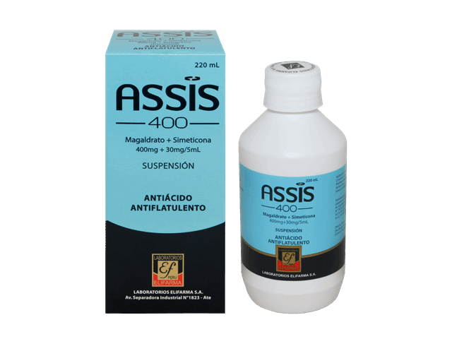 ASSIS 400 - Susp. oral x 220 mL - 400 mg + 30 mg / 5 mL