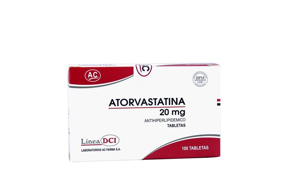 ATORVASTATINA AC FARMA - Tab. caja x 100  - 20 mg