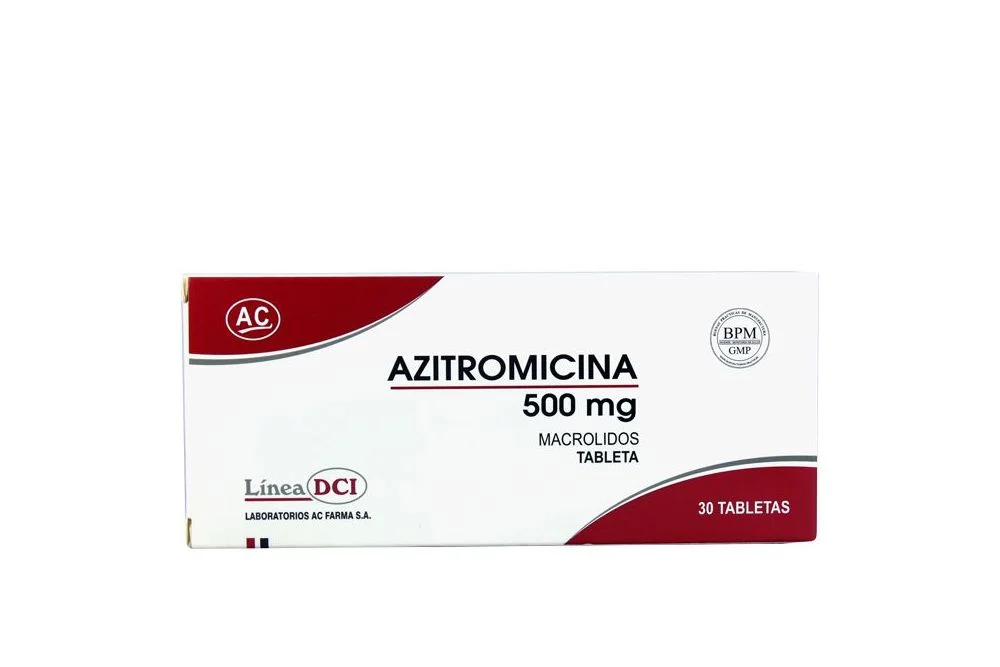 AZITROMICINA AC FARMA - Tabletas caja x 30 - 500 mg