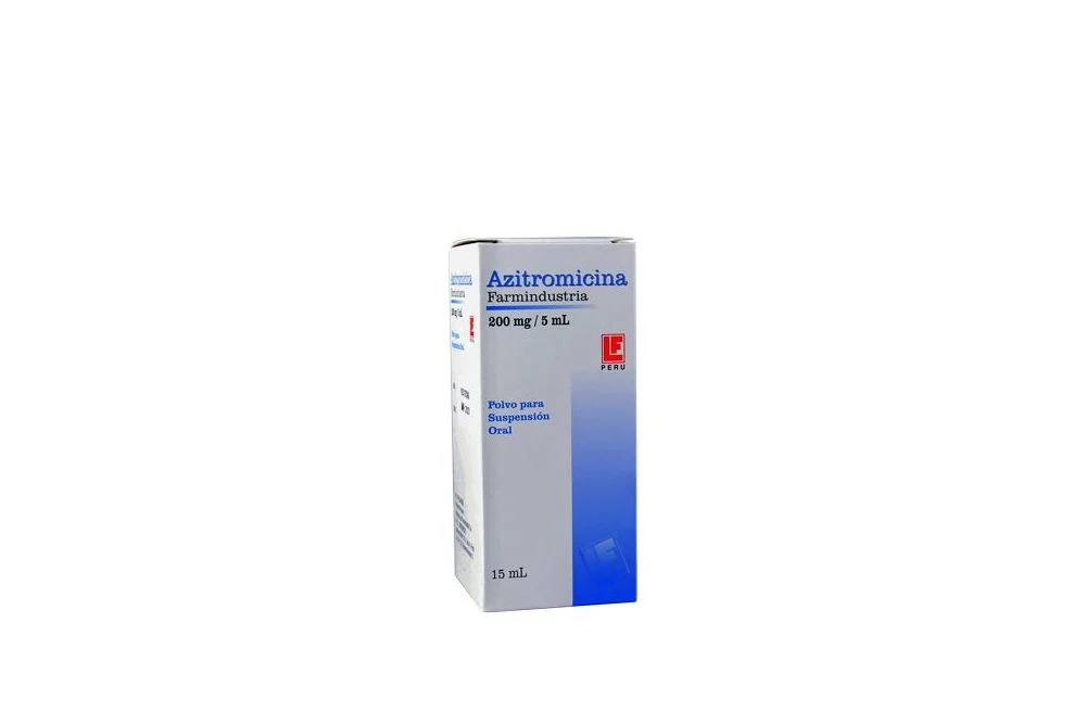 AZITROMICINA FARMINDUSTRIA - Polv. Susp. Fco. x 15mL - 200 mg / 5 mL