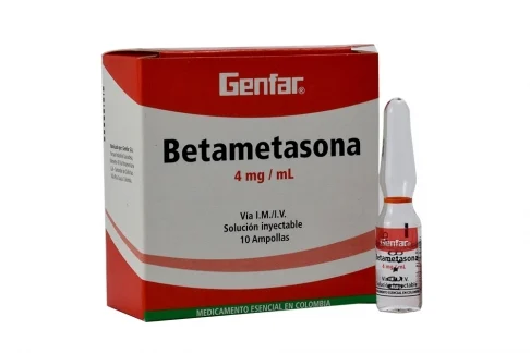 BETAMETASONA - Sol. inyect. ampolla via I.M. - I.V. caja x 1 - 4 mg / mL