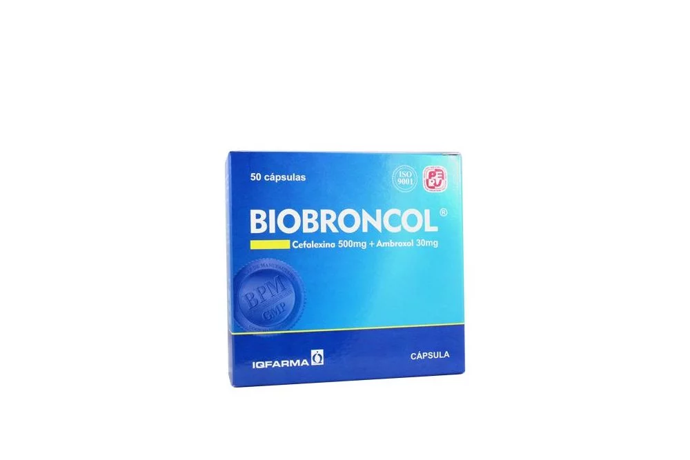 BIOBRONCOL - Caps. caja x 50 - 500 mg + 30 mg